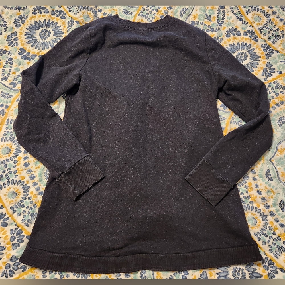 Latched Mama Nursing Crewneck In Black With Sparkles Women's Size Large - Picture 2 of 8